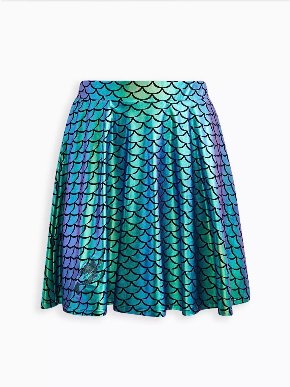 Torrid Disney little mermaid Iridescent Scale Skater Skirt 3X cosplay vacation - Picture 3 of 7